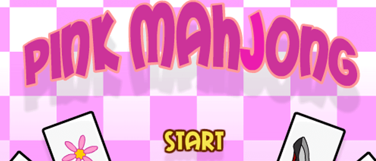 Pink Mahjong game