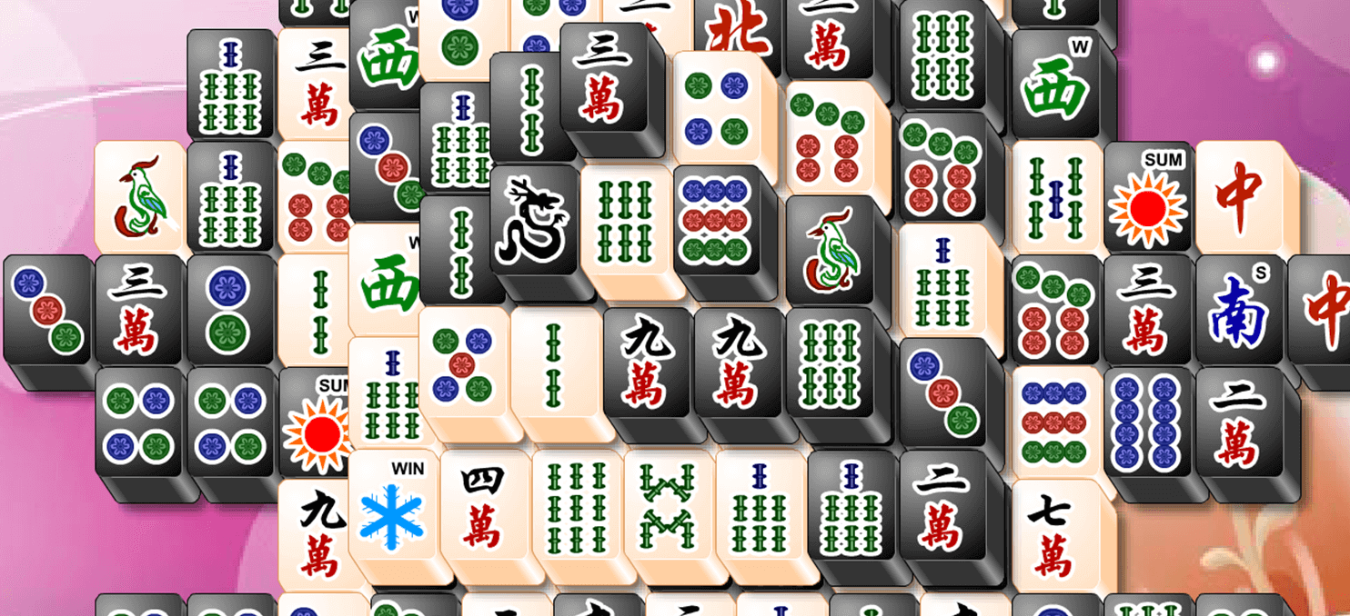 Black and White Mahjong full screen