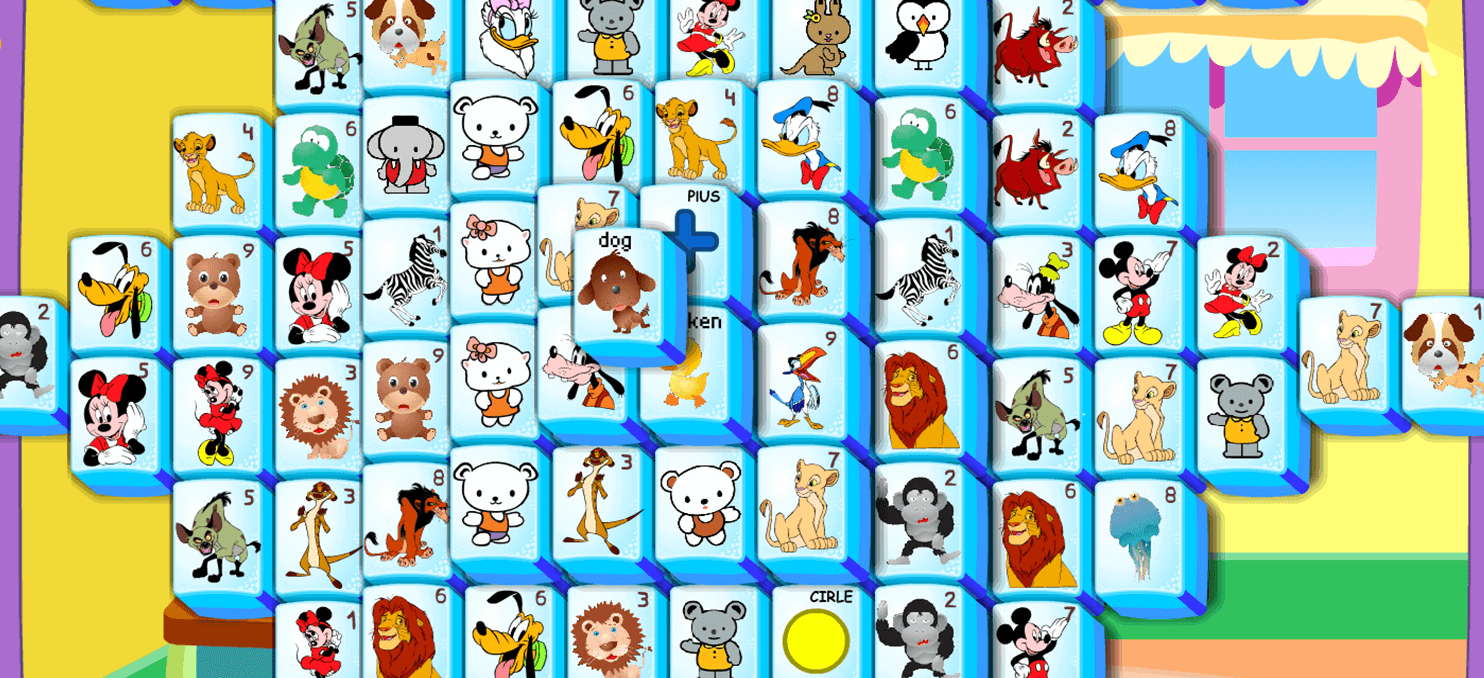 Cartoon Mahjong full screen