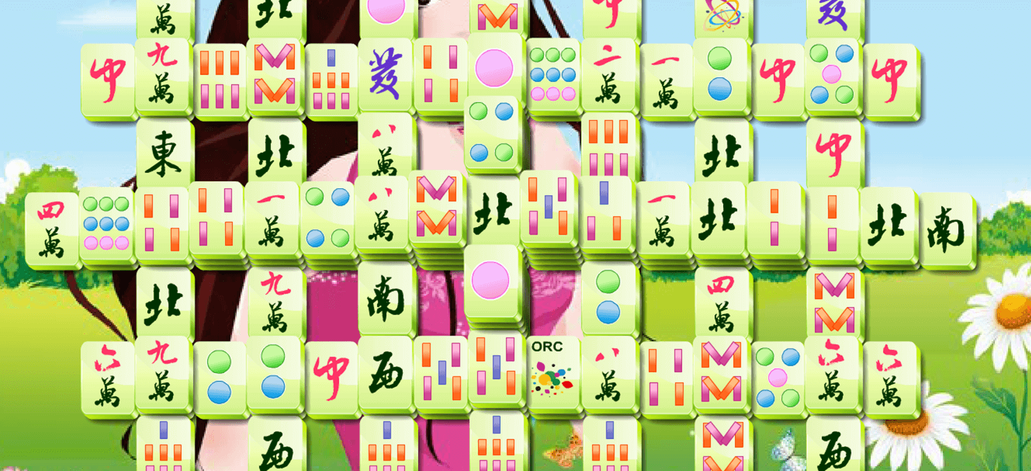 Girls Mahjong full screen