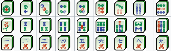 Mahjong tiles